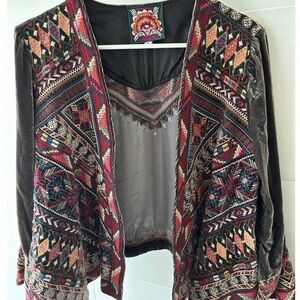 Colorful Embroidered Johnny Was Jacket
